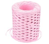 sourcing map Raffia Paper Craft Ribbon, 1/4 Inch 218 Yards Raffia Twine String Packing Paper Twine for Christmas Wrapping DIY Craft, Pink