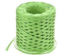 sourcing map Raffia Paper Craft Ribbon, 1/4 Inch 218 Yards Raffia Twine String Packing Paper Twine for Christmas Wrapping DIY Craft, Green