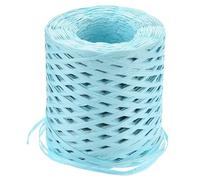 sourcing map Raffia Paper Craft Ribbon, 1/4 Inch 218 Yards Raffia Twine String Packing Paper Twine for Christmas Wrapping DIY Craft, Light Blue