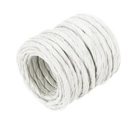 sourcing map Raffia Paper Craft Rope Packing Rope 13 Yards Handmade Twisted Paper Craft String/Cord/Rope for DIY Decoration Gift Packaging White
