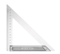 sourcing map Rafter Square 6" Imperial Aluminum Alloy Carpenter Measuring Layout Tool Metal Triangle Ruler Protractor for Woodworking and Carpentry