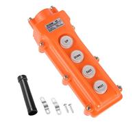 sourcing map Rain Proof Hoist Crane Pendant Control Station Push Button Switch Up Down East West