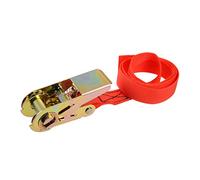 sourcing map Ratchet Tie Down Lashing Strap 1" x 3.3Ft 550lb 250Kg Load Polypropylene for Moving Securing Cargo, Red