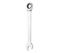 sourcing map Ratcheting Combination Wrench 18mm Metric 12-Point Ratchet Box and Open End CR-V Steel Double Ended Spanner Tool for Automotive Pipe Furniture Machinery DIY Repair, Silver White