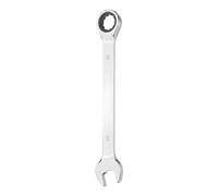 sourcing map Ratcheting Combination Wrench 20mm Metric 12-Point Ratchet Box and Open End CR-V Steel Double Ended Spanner Tool for Automotive Pipe Furniture Machinery DIY Repair, Silver White