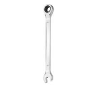 sourcing map Ratcheting Combination Wrench 8mm Metric 12-Point Ratchet Box and Open End CR-V Steel Double Ended Spanner Tool for Automotive Pipe Furniture Machinery DIY Repair, Silver White
