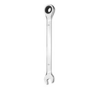 sourcing map Ratcheting Combination Wrench 9mm Metric 12-Point Ratchet Box and Open End CR-V Steel Double Ended Spanner Tool for Automotive Pipe Furniture Machinery DIY Repair, Silver White