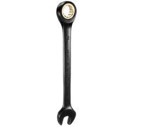 sourcing map Ratcheting Spanner 15mm Metric Open End Wrench 72-Teeth CR-V Steel 12 Point Nickel Plated Combination Ratchet Wrench for Fasteners Nut Bolt