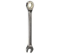 sourcing map Ratcheting Wrench 13mm Metric Open End Wrench 90-Teeth CR-V Steel Nickel Plated Fixed Head Combination Ratchet Wrench for Fasteners Nut Bolt