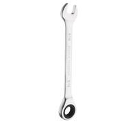 sourcing map Ratcheting Wrench 9/16 Inch Box and Open End 45# Carbon Steel Nickel Plated 12-Point 72-Teeth Combination Wrench for Home Auto Repair Machine Maintenance