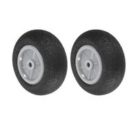 sourcing map RC Airplane Wheels 0.98" OD x 0.47" T Aircraft Sponge Wheels Foam Wheel Replacement for DIY RC Model Plane 2 Pcs