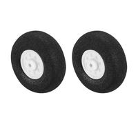 sourcing map RC Airplane Wheels 1.18" OD x 0.42" T Aircraft Sponge Wheels Foam Wheel Replacement for DIY RC Model Plane 2 Pcs