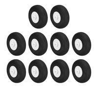 sourcing map RC Airplane Wheels 1.2" OD RC Aircraft EVA Sponge Wheels Tire Tail Wheel Replacement for DIY RC Model Plane Aircrafts Helicopter, Pack of 10