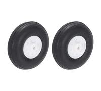 sourcing map RC Airplane Wheels 1.26"x 0.38"x 0.08" OD RC Airplane,Aircraft PU Sponge Wheels,Tire Tail Wheel RC Aircraft Foam Wheel Replacement for DIY RC Model Plane Aircraft Pack of 2