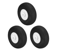 sourcing map RC Airplane Wheels 1.3" OD RC Aircraft EVA Sponge Wheels Tire Tail Wheel Replacement for DIY RC Model Plane Aircrafts Helicopter, Pack of 3