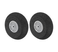 sourcing map RC Airplane Wheels 1.38"OD x 0.47"T Aircraft Sponge Wheels Foam Wheel Replacement for DIY RC Model Plane 2 Pcs