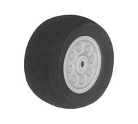 sourcing map RC Airplane Wheels 1.57" OD 0.75" Thickness 0.12" Hole RC Airplane, Aircraft PU Sponge Wheels, Tire Tail Undercarriage RC Foam Replacement Kit for DIY Plane Helicopter, Pack of 2