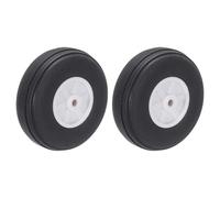 sourcing map RC Airplane Wheels 1.97"x 0.69"x 0.1" OD RC Airplane,Aircraft PU Sponge Wheels,Tire Tail Wheel RC Aircraft Foam Wheel Replacement for DIY RC Model Plane Aircraft Pack of 2
