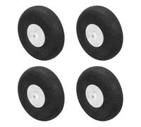 sourcing map RC Airplane Wheels 1.99" OD x 0.63" T Aircraft Sponge Wheels Foam Wheel Replacement for DIY RC Model Plane 4 Pcs