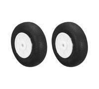 sourcing map RC Airplane Wheels 1" OD RC Aircraft EVA Sponge Wheels Tire Tail Wheel Replacement for DIY RC Model Plane Aircrafts Helicopter, Pack of 2