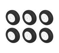 sourcing map RC Airplane Wheels 1" OD x 0.37" T Aircraft Sponge Wheels Foam Wheel Replacement for DIY RC Model Plane 6 Pcs