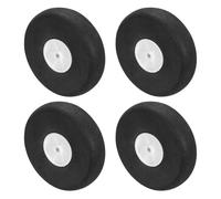 sourcing map RC Airplane Wheels 2.52" OD x 0.72" T Aircraft Sponge Wheels Foam Wheel Replacement for DIY RC Model Plane 4 Pcs