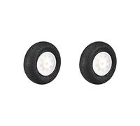 sourcing map RC Airplane Wheels - 2PCS RC Airplane Aircraft Sponge Wheels 0.98 Inch x 0.06 Inch