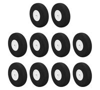 sourcing map RC Airplane Wheels 3" OD RC Aircraft EVA Sponge Wheels Tire Tail Wheel Replacement for DIY RC Model Plane Aircrafts Helicopter, Pack of 8