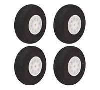 sourcing map RC Airplane Wheels - 4PCS RC Airplane Aircraft Sponge Wheels 2 Inch X 0.11 Inch