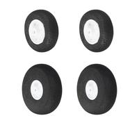 sourcing map RC Airplane Wheels Set, 1"/1.8" Dia RC Airplane Aircraft Sponge Wheels RC Foam Wheel Replacement for DIY Model Plane Aircraft Helicopter, Pack of 4