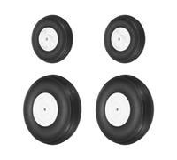 sourcing map RC Airplane Wheels Set, 1.3"/3" Dia RC Airplane Aircraft Rubber Foam Wheel Replacement for DIY Model Plane Aircraft Helicopter Pack of 4