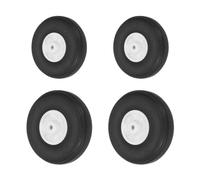 sourcing map RC Airplane Wheels Set, 1.5"/1.8" Dia RC Airplane Aircraft Rubber Foam Wheel Replacement for DIY Model Plane Aircraft Helicopter Pack of 4