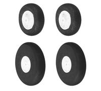 sourcing map RC Airplane Wheels Set, 1.5"/3" Dia RC Airplane Aircraft Sponge Wheels RC Foam Wheel Replacement for DIY Model Plane Aircraft Helicopter, Pack of 4
