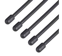 sourcing map RC Antenna Tube with Cap for RC Boat, Plastic Black 5pcs