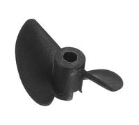 sourcing map RC Boat Propeller, 2 Blades Propellers 3.17mm Hole Dia 27mm OD 40mm Pitch CW Clockwise Rotating Drill Propeller for RC Boat, DIY Ship Model, Black