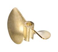 sourcing map RC Boat Propeller, Aluminium Alloy 2 Blades Propellers 3.18mm Hole Dia 32mm OD 1.4mm Pitch CW Clockwise Rotating Drill Propeller for RC Boat, DIY Ship Model