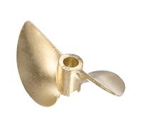 sourcing map RC Boat Propeller, Aluminium Alloy 2 Blades Propellers 4.76mm Hole Dia 43mm OD 1.4mm Pitch CW Clockwise Rotating Drill Propeller for RC Boat, DIY Ship Model
