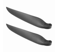 sourcing map RC Glider Propeller Replacement Prop Blades, 10x8 Inch RC Folding Propeller Nylon Blades Parts for Spinner D28-D48mm Glider Airplane Prop Replacement(Black, 1 Pair)