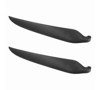 sourcing map RC Glider Propeller Replacement Prop Blades, 15.5x9.5 Inch RC Folding Propeller Nylon Blades Parts for Spinner D28-D48mm Glider Airplane Prop Replacement(Black, 1 Pair)