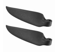 sourcing map RC Glider Propeller Replacement Prop Blades, 6.5x3 Inch RC Folding Propeller Nylon Blades Parts for Spinner D28-D48mm Glider Airplane Prop Replacement(Black, 1 Pair)