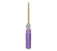 sourcing map RC Hex Screwdriver 1.5mm Mini Titanium Hexagon Screwdrivers Wrench RC Hex Driver Repair Tool for Models Car Helicopter Boat, Purple