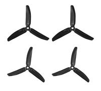 sourcing map RC Propellers 5040 5x4 Inch 3-Vane Multi-Rotor for Aircraft Toy, Nylon Black 2 Pairs