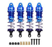 sourcing map RC Shock Absorber 1/12 1/10 85mm Aluminum Threaded Front & Rear Shock Absorber Damper Assembled Set for 1/12 1/10 RC Car Crawler Racing Truck, Blue