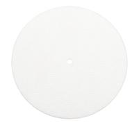 sourcing map Record Player Mat, 7'' Felt Turntable Vibration Reduction Turntable Pad for Vinyl Record Players Recording Studio, White