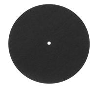 sourcing map Record Player Mat, 7'' Felt Turntable Vibration Reduction Turntable Pad for Vinyl Record Players Recording Studio, Black