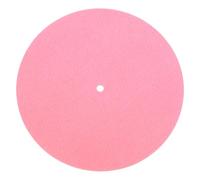 sourcing map Record Player Mat, 7'' Felt Turntable Vibration Reduction Turntable Pad for Vinyl Record Players Recording Studio, Pink