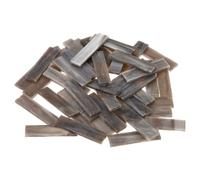 sourcing map Rectangular Mosaic Tiles Stained Glass Strips, 1.57" x 0.4" Brown Glass Pieces 200g/7.05 oz Mosaic Tile Making Supplies for DIY Handmade Crafts and Home Decoration