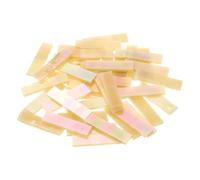 sourcing map Rectangular Mosaic Tiles Stained Glass Strips, 1.57" x 0.4" Iridescent Khaki Glass Pieces 100g/3.53 oz Mosaic Tile Making Supplies for DIY Handmade Crafts and Home Decoration