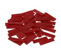 sourcing map Rectangular Mosaic Tiles Stained Glass Strips, 1.57" x 0.4" Red Glass Pieces 200g/7.05 oz Mosaic Tile Making Supplies for DIY Handmade Crafts and Home Decoration