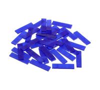 sourcing map Rectangular Mosaic Tiles Stained Glass Strips, 1.57" x 0.4" Sapphire Blue Glass Pieces 100g/3.53 oz Mosaic Tile Making Supplies for DIY Handmade Crafts and Home Decoration
